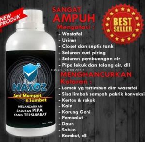 BEST SELLER !!! PEMBERSIH SALURAN AIR MAMPET / ANTI MAMPET SALURAN AIR / ANTI SUMBAT SANGAT COCOK UNTUK WC DAN WASTAFEL MAMPET
