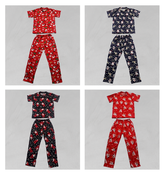QUCH Women's Pajamas Set - Blue Moon Print Sleepwear In X-Small To Small Sizes