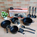 Cookware Set / Alat Masak 1 Set 13 Pcs / Panci Masak Set / 13 Pcs. 
