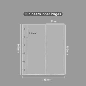 INVADER Loose Leaf Photocards Holder Vertical Transparent Photo Album Simple Mushroom Hole Idol Card Collection Binder