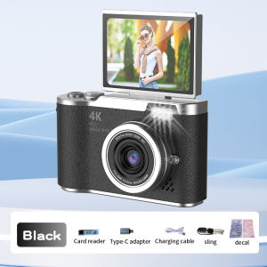 Digital Camera Photography For Vlogging 4K 8X Digital Zoom Video Recorder 180° Flip Screen Camera