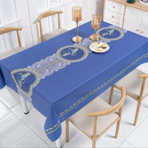 Taplak Meja Makan Alas Meja PVC Premium Motif Printed Embos Taplak Meja Ruang Tamu Anti Air Dan Noda