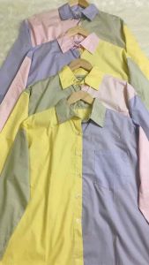 Rainbow Shirt Blouse (Ld:110cm)