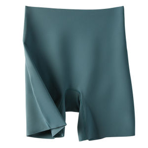 High Waist Boxer Brief Boyleg Pants Safety Pants Underwear For Women Ice Silk Shorts For Summer