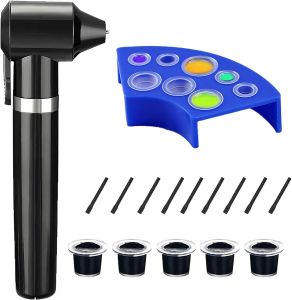 Tattoo Ink Mixer Machine Kit Electric Pigment Mixer with 100 Sticks    Black Agitator Machine for Tattooing Ink & Eyebrow Color Professional Tattoo Studio Supplies Microblading Makeup Tool