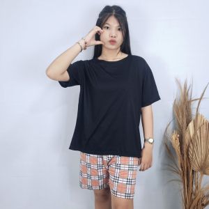 HJ - Setelan Kotak Polos // Setelan Wanita Kotak terbaru