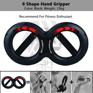 3H Hand Gripper Bentuk 8 | 8-Shape Grip Strength Trainer | Alat Latihan Tangan Lengan & Pergelangan
