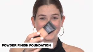 Palladio Powder Finish Liquid Foundation Natural Matte Appearance Reduces Fine Lines Covers Large Pores Hides Imperfections All Day Wear Sheer to Medium Coverage Caramel