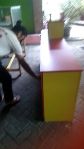 Meja Kasir Resepsionis minimalis modern. Free Ongkir Jabodetabek