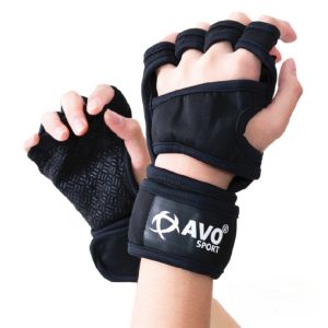 Sarung tangan gym fitness angkat beban antislip crossfit and weightlifting gloves tebal merk avo