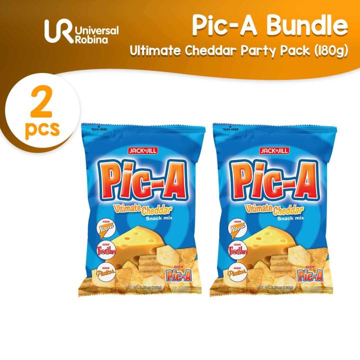 2 x Pic-A Ultimate Cheddar Snack Mix Party Size (180g)
