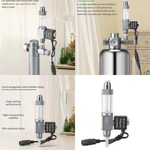 Aluminum Alloy CO2 Valves Bubble Counter For Aquariums Hydroponics Anti Corrosion Design Reliable Gas Regulation