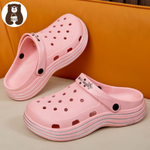 รองเท้าแตะผู้หญิงแบบสวมระบายอากาศได้ดี พื้นหนา กันลื่น