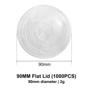 PP U Cup - Cold Drink Plastic Cup Food Grade & Durable Takeaway Beverage Cup 16 OZ 500ml Flat Lid Sip Lid Per Pack of 50pcs