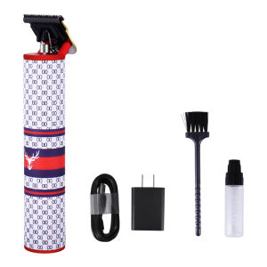 Professional Barber Hair Trimmer Electric Beard Hair Clipper Men Haircut Edge outlines Finish pivot motor USB Rechargeable Kits Gold blade steel hair Trimmer