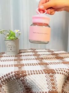AMK 2 In 1 Botol Air Style Korea 300ML Doorgift Pemengang Telephone Kalis Bocor Glass Chubby Cup Water Bottle Phone Stand Mug 韩风办公水瓶