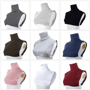 Faux Turtleneck Detachable Collar Base Layer Half Top Comfortable Mock Blouse Collar for Daily Wear Clothing Accessory