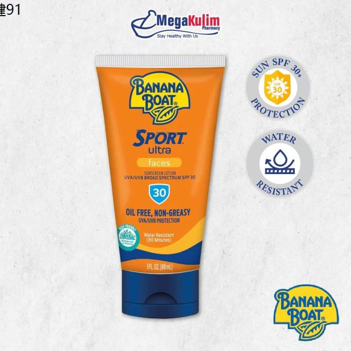 Banana Boat Sport Sunscreen Lotion SPF30 PA+++ 90mL♗ Lazada