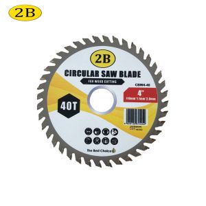 2B Circular Blade Saw 40T Disc 4" Smooth Cut Sharp for Plywood Hardwood Cross Cutting CBW4-40