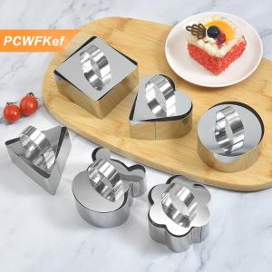 【PCWFKef】 1 cái khuôn bánh inox Khuôn Sushi hoạt hình bánh mousse Tự làm khuôn ép bóng gạo phụ kiện nhà bếp hộp cơm trưa sáng tạo