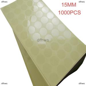 [COD] dfhws 1000 15MM clear round sticker round transparent labels circle PVC Sealing labels