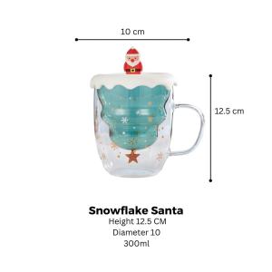 Christmas Gift Set Ceramic Mug Gift For Women Christmas Present Christmas Cup Xmas Gift Ceramic Cup Couple Gift Transparent Glass Exchange Gift Idea For Men Cup Gift Cup Santa Mug Double Glass Mug Gingerbread Man Cup Cawan Gift Murah Hadiah