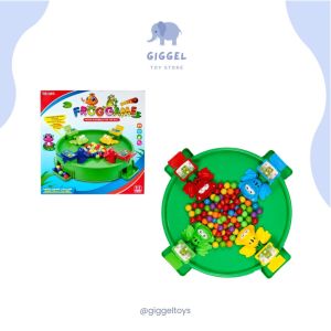 [ Giggel ] Mainan Anak Frogs Game Scramble Ball / Hungry Frog / Mainan Katak Makan Meja Bundar