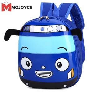 MOJOYCE 3D Cartoon Bus Kindergarten Children School Bag Toddler Girls Boys Backpack