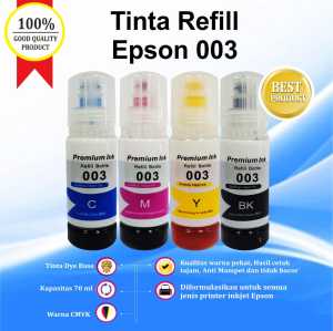 Paket Tinta Epson 003 Premium L1110 L3110 L3150