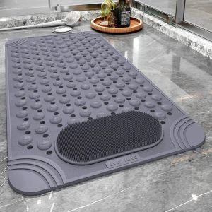 Bathroom Non-Slip Mat Solid Color Massage Mat Home Anti-Slip Suction Cup Carpet Waterproof Dirt-Resistant Toilet Hotel Floor Mat2026