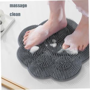 Foot Scrubber Mat for Use in Shower - Shower Foot Cleaner Dead Skin Foot Massager Spa Mat for Men & Women to Soothe Achy Feet Non Slip Suction Cups