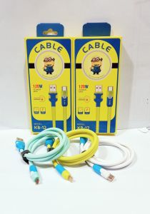 Kabel Data Silicone Gel KB-12 120W Power Max Super Fast Charging