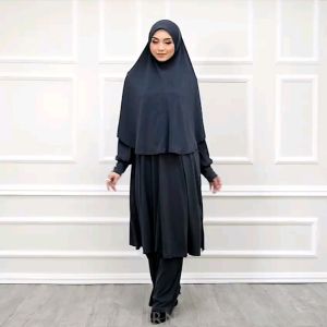 SUIT MARISSA 9.0 Suit Muslimah Labuh Jubah Seluar Umrah Haji Nursing Friendly XS_3XL