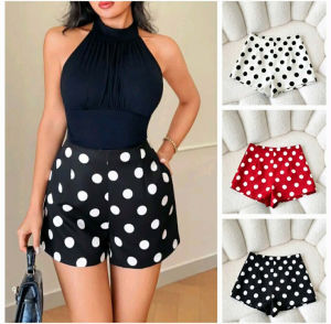 BAE Casual Plain Color AND Polka Dot AND Maong Denim Blue AVAILABLE IN Regular Size AND Plus Big Size High Waist Short
