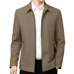 Polo Jacket for Man Business Lapel Neck Jacket Casual Coat Jacket Bomber Jacket for Men