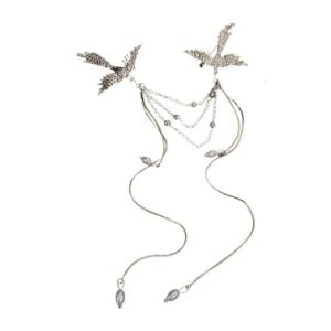Lửa Phoenix Trâm Pin Tinh Tế tua dài Breastpin Cho Phụ Nữ Và động vật nam Chim Corsage Quần Áo Phụ kiện tiệc