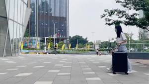 Paul Frank Luggage Mens Trolley Case Women 28 Inch Suitcase Light Tone Universal Wheel Zipper Pas Suitcase Scratch-Resistant Large Capacity Leather Case