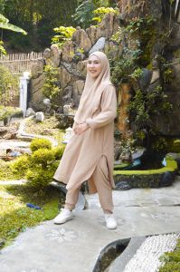 ZAHIYA Setelan Sporty Hijab Muslimah Baju Celana Senam Zumba Tunik Wanita Remaja Premium Terbaru