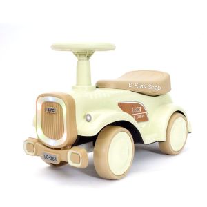 D Kids รถขาไถ รถขาไถเด็ก มีไฟ มีเพลง ทรงวินเทจคลาสสิค รถเด็ก4ล้อ ฝึกการทรงตัว รถเด็ก