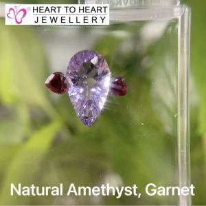 Natural Gemstone Amethyst Garnet (Gembox8007)
