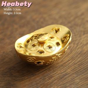 Heabety Vintage Alloy Incense Burner Stick Holder Three Legged Hollow Out Mini Sandalwood Censer Incense Burner Home Decoration