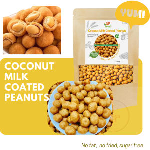 Coconut Milk Coated Peanuts Crunchy Sweet Peanuts with Rich Coconut Flavor | Healthy Tasty Snack