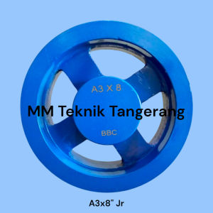 Pully A3 x 8" Jari Besi Ancuran Poli A3 x 8 inchi Pulley Cor besi Anc 8 inch A3x8" A3x8" A 3x8" 3x8 inci Puli Pulli Tipe A 3 jalur Jari Jr LazMMT