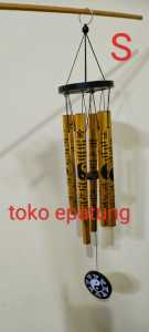 Fungling / fong ling - Lonceng Angin Patkua T28cm - Emas - 6 STIK -g - Sedang