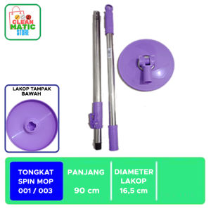 TONGKAT/HANDLE SPIN MOP 001/003-UNGU (Alat Tongkat Pel Spin Mop / Pel Tongkat Putar Spin Mop Alat Tongkat Pel Spin Mop / Pel Tongkat Putar Spin Mop)