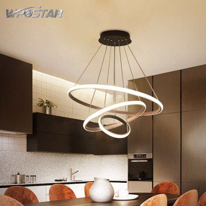Modern LED Chandeliers For Living Dining Room Bedroom 3/4/5 Round