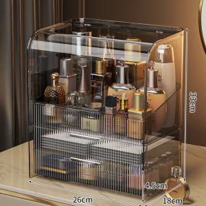 Transparent Makeup Box Cosmetic Box Makeup Tools Storage Drawer Organizer Desktop Rack Beauty Skin Care Jewelry Storage Box高端化妆收纳盒
