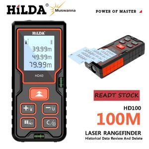 READY STOCK HILDA Laser Rangefinder 40m/60m/80m/100m Laser Measurement Digital Laser Distance Meter Laser Range Finder Tape Distance Measurer Laser Measurement Diastimeter Roulette Tools