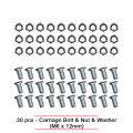 Steel Slotted Angle Bar, 10ft (1'' x 1'' x 1.5mm) (10 pcs) with Accessories. 