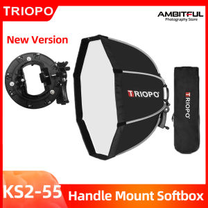 Triopo 55cm 65cm 90cm 120cm Speedlite Portable with Handle Octagon Portable Umbrella Softbox Outdoor Flash Soft Box for Godox Yongnuo Speedlite Flash Light